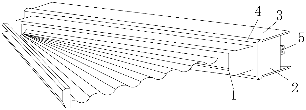 A semi-open automobile door drainage anti-splash auxiliary device