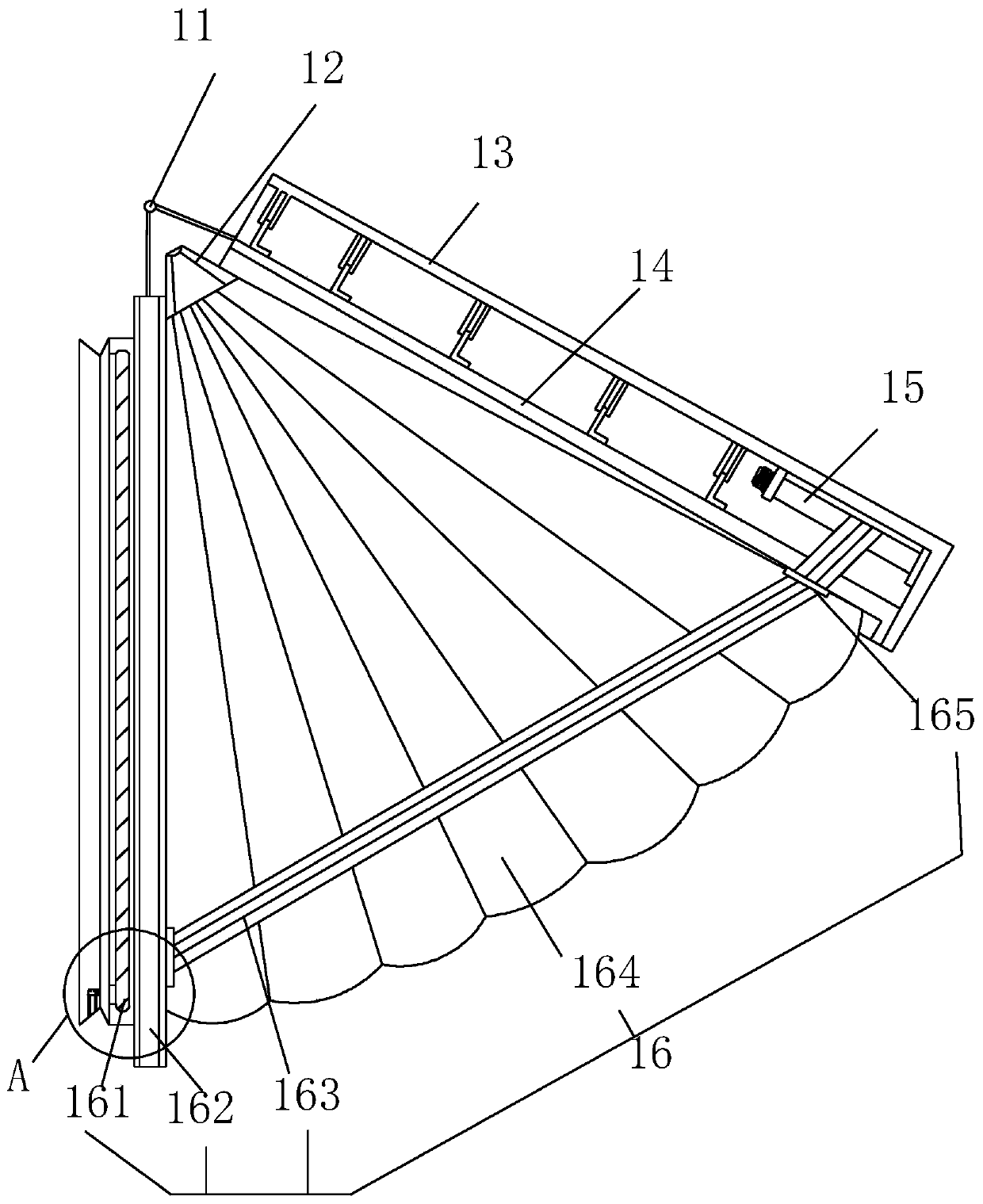 A semi-open automobile door drainage anti-splash auxiliary device