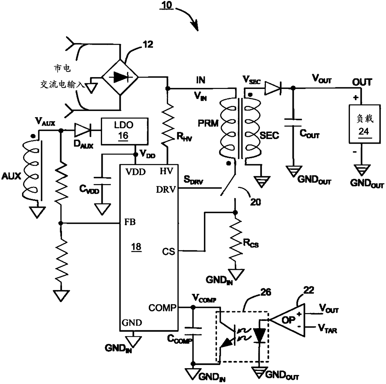 High-voltage charging control method, power supply controller and power supply unit