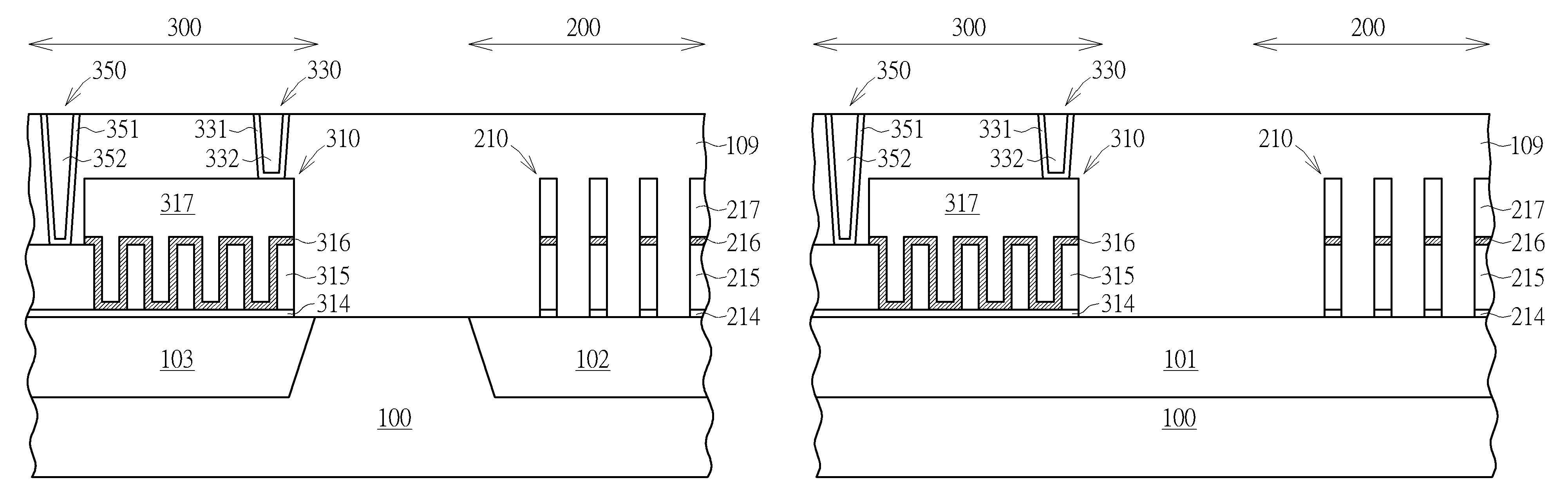 Semiconductor integrated device including capacitor and memory cell and method of forming the same