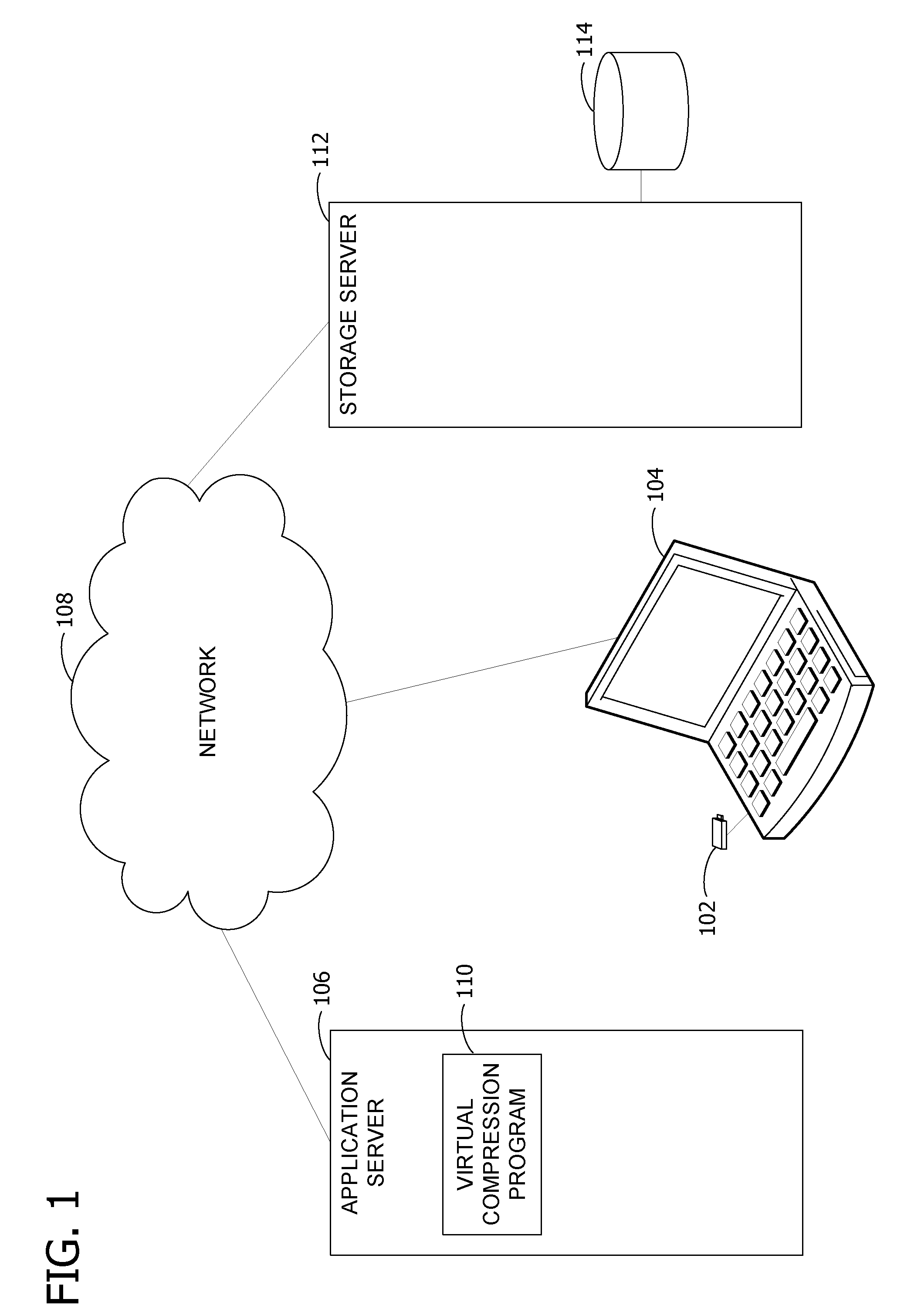 Virtual storage of portable media files