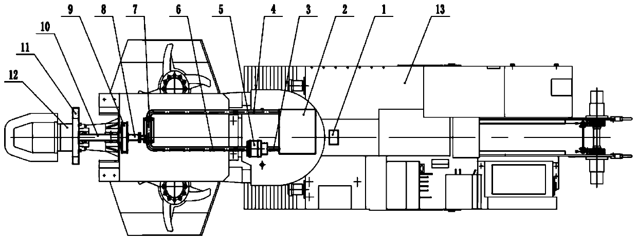 Heading machine dust-removing device