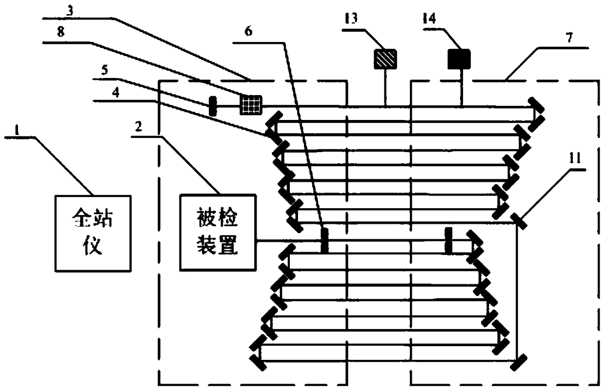 A detection device for laser sag monitor