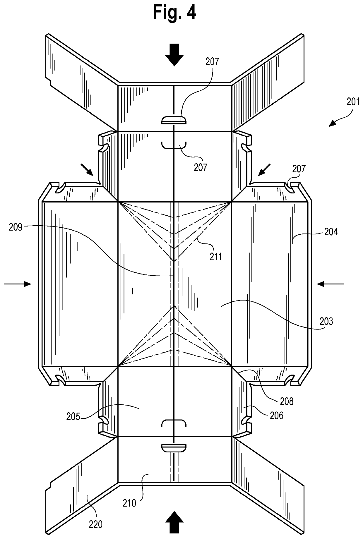 Container having improved compression strength