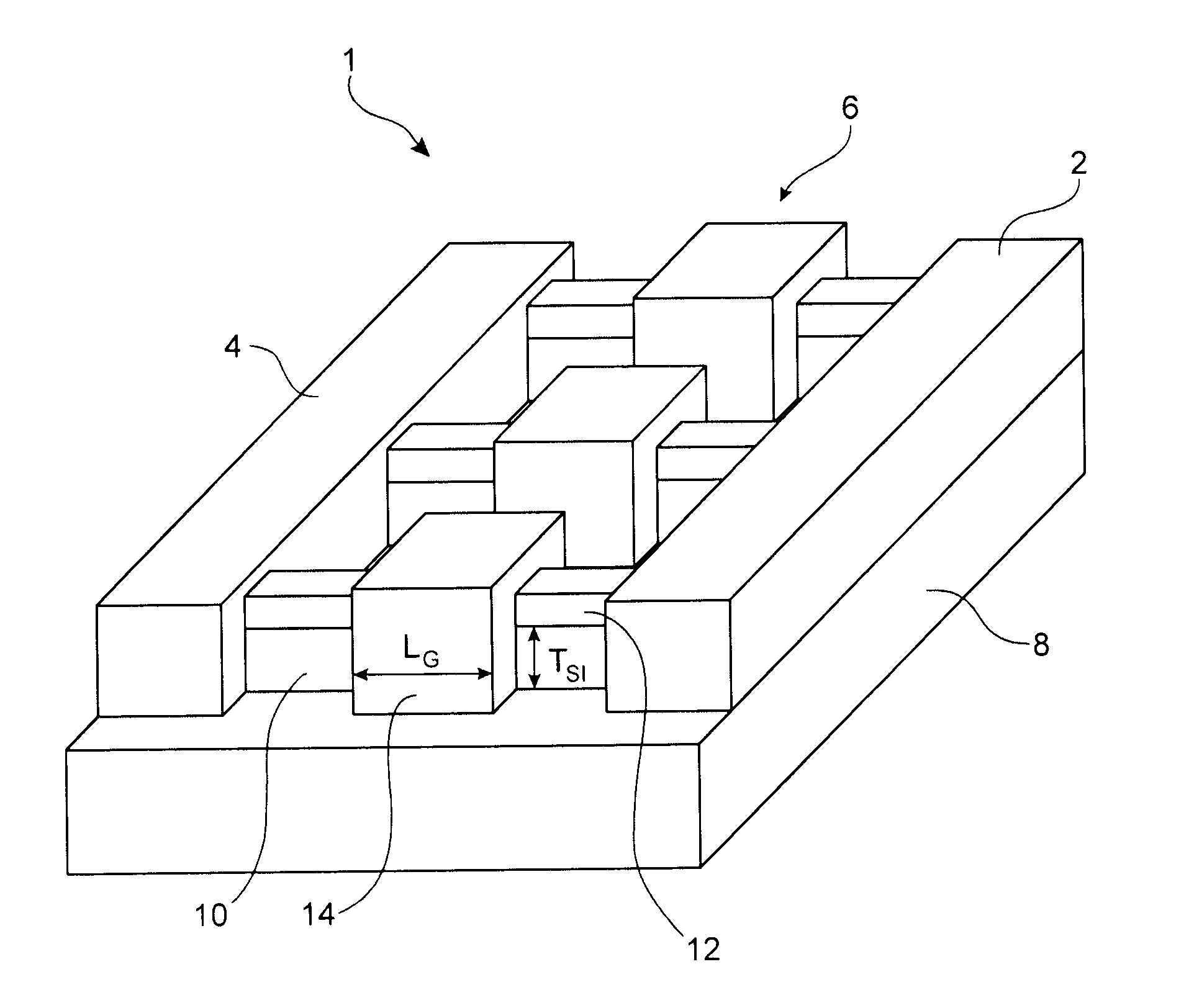 Field effect transistor with alternate electrical contacts