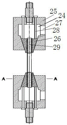 Molybdenum and molybdenum alloy bar/tube high-temperature tensile detection device and method
