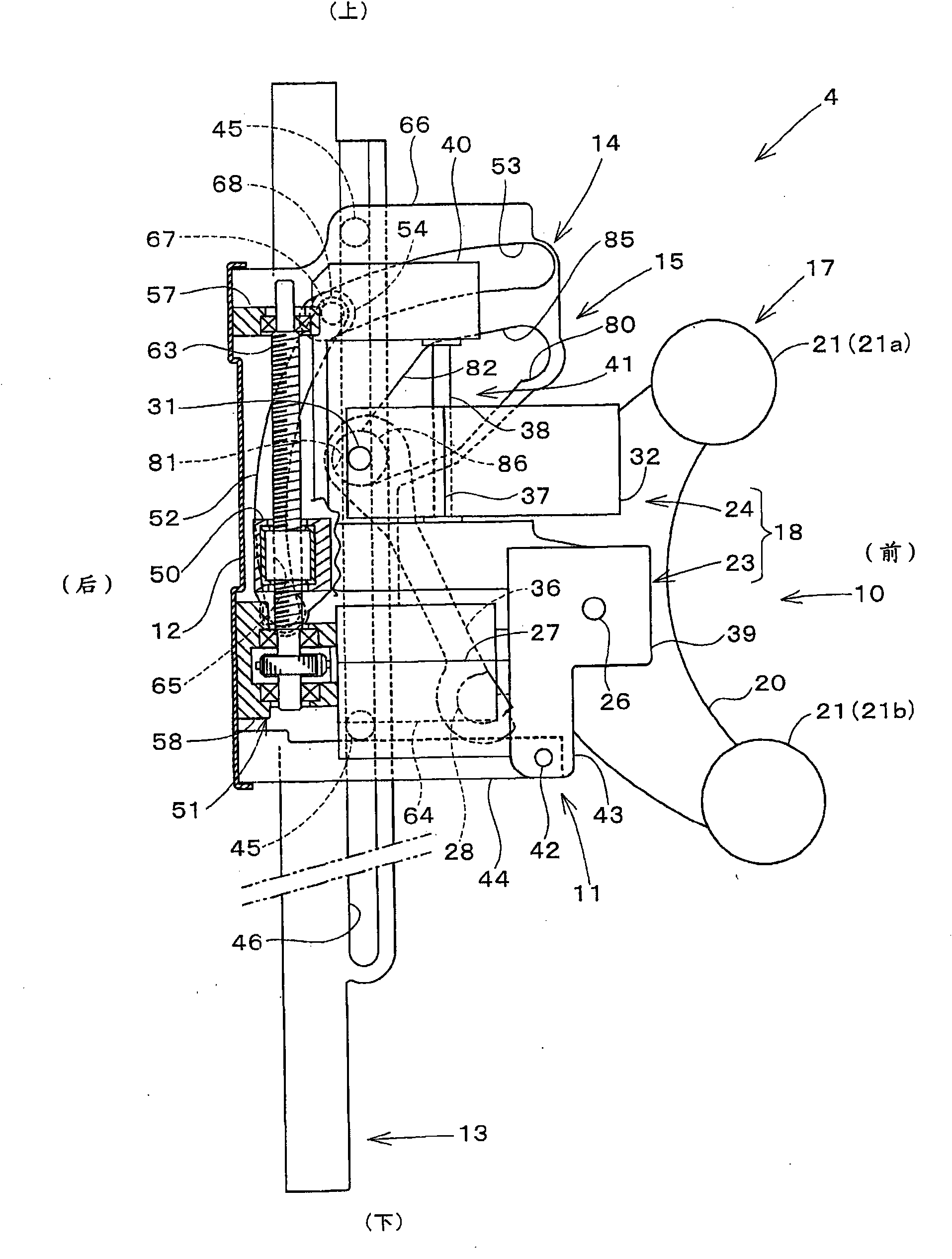 Back massage device provided to chair type massage machine and chair type massage machine with same