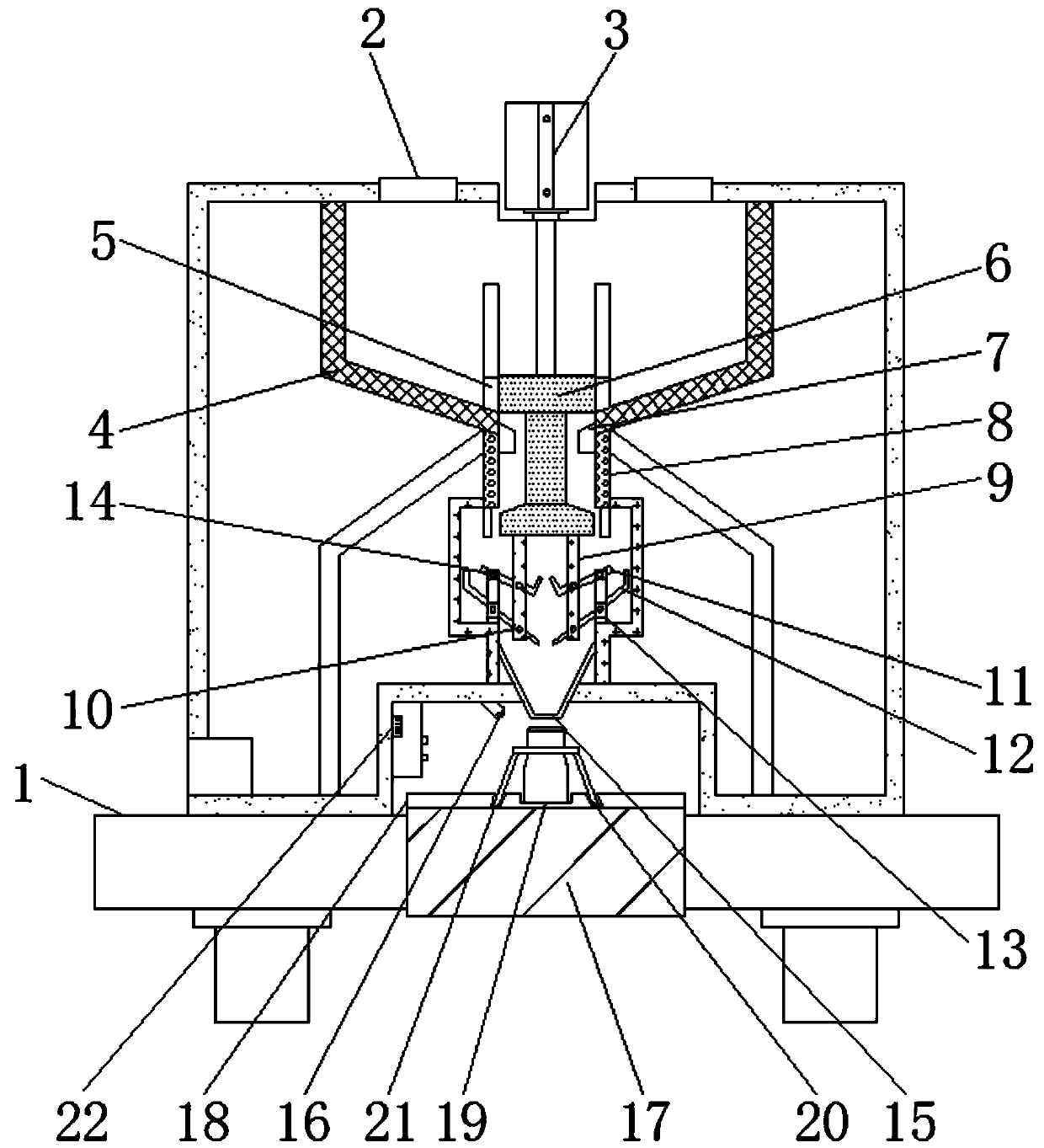 Automatic feed filling device