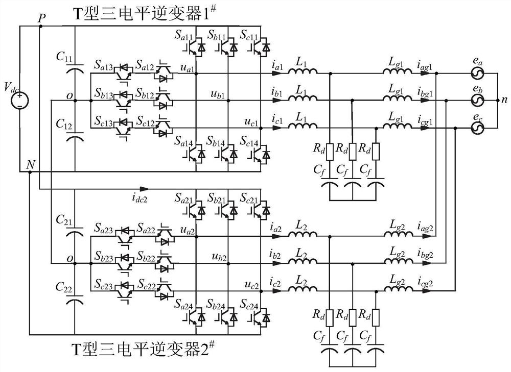 Fault-tolerant control method and system based on zero-sequence circulating current suppression