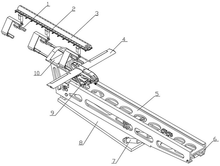 Continuous automatic ejection device and control method for fixed-wing UAV