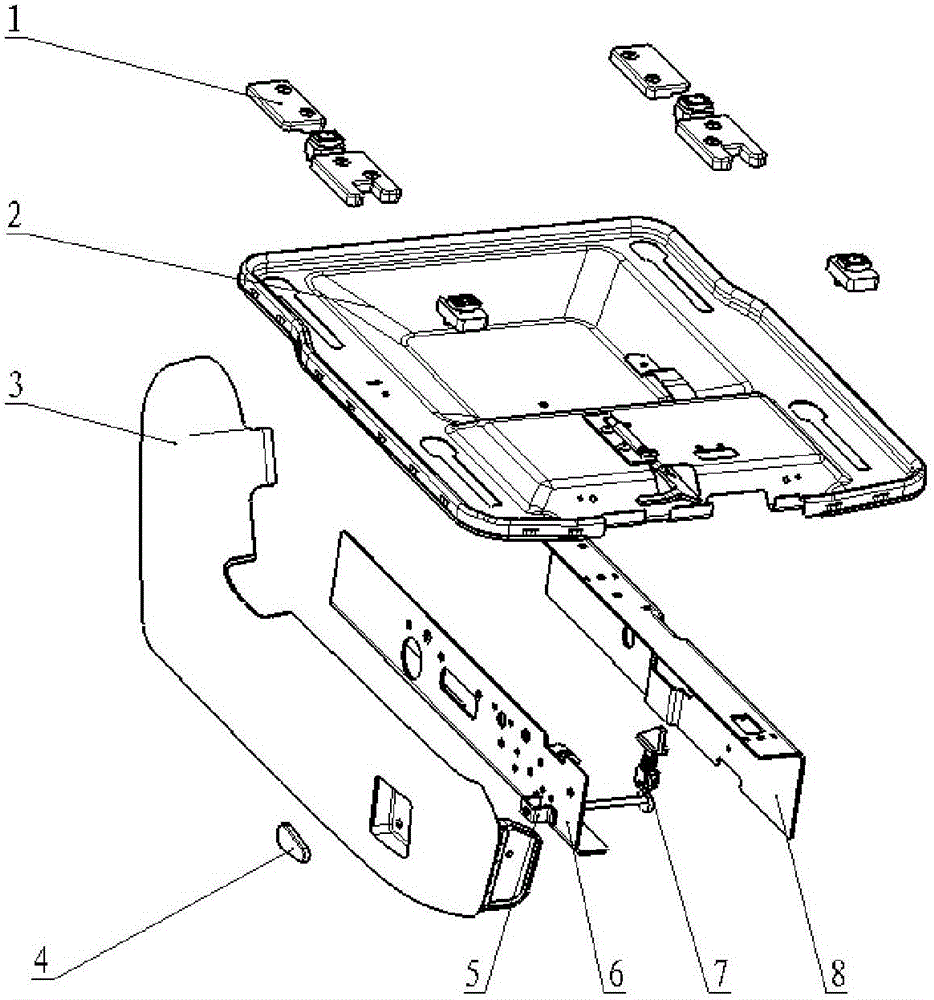 Quick-detachable automobile seat basin mechanism