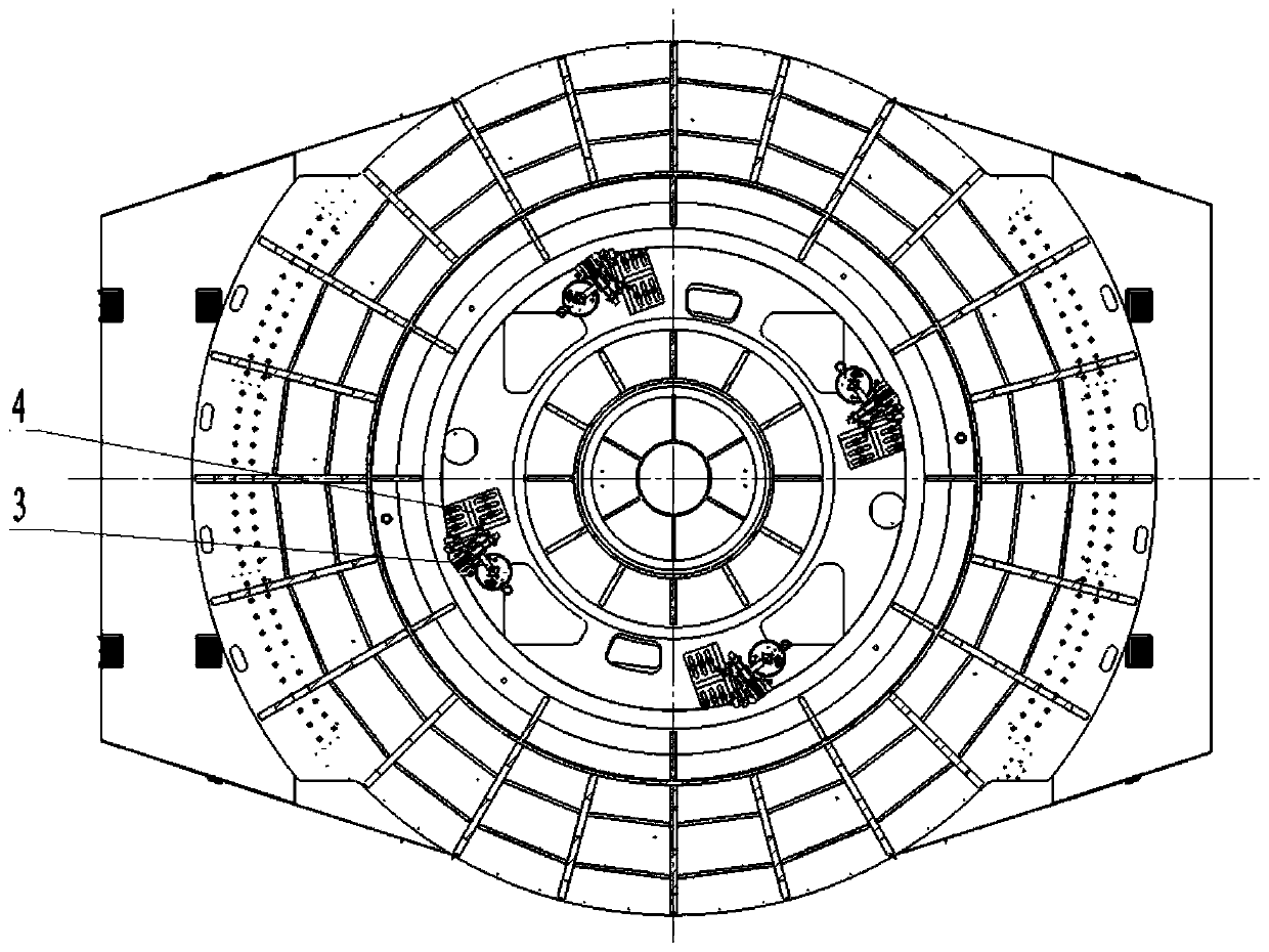 A Safe Braking Protection Structure for Azimuth Axis of Large-aperture Telescope