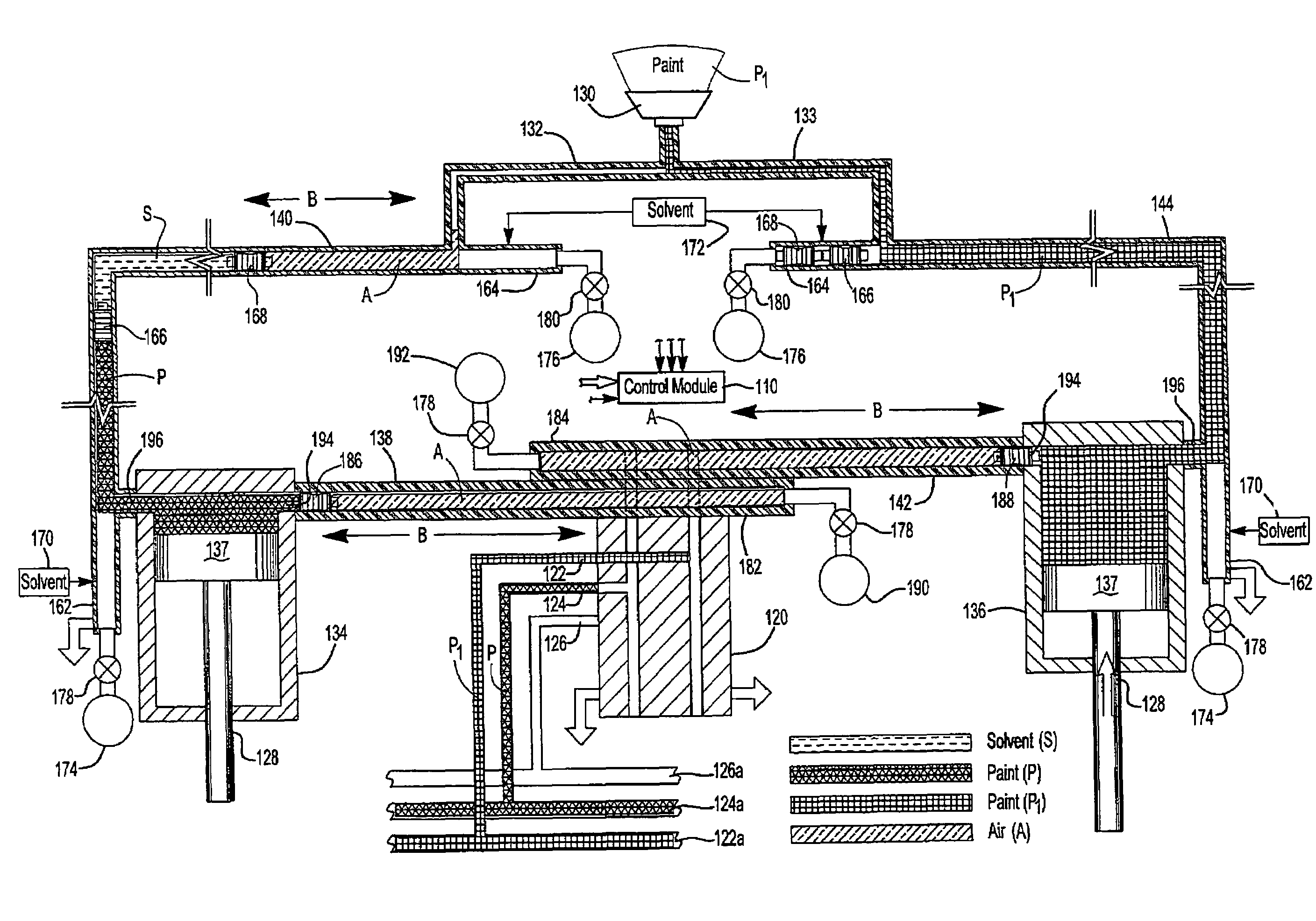 Paint delivery and application system and method