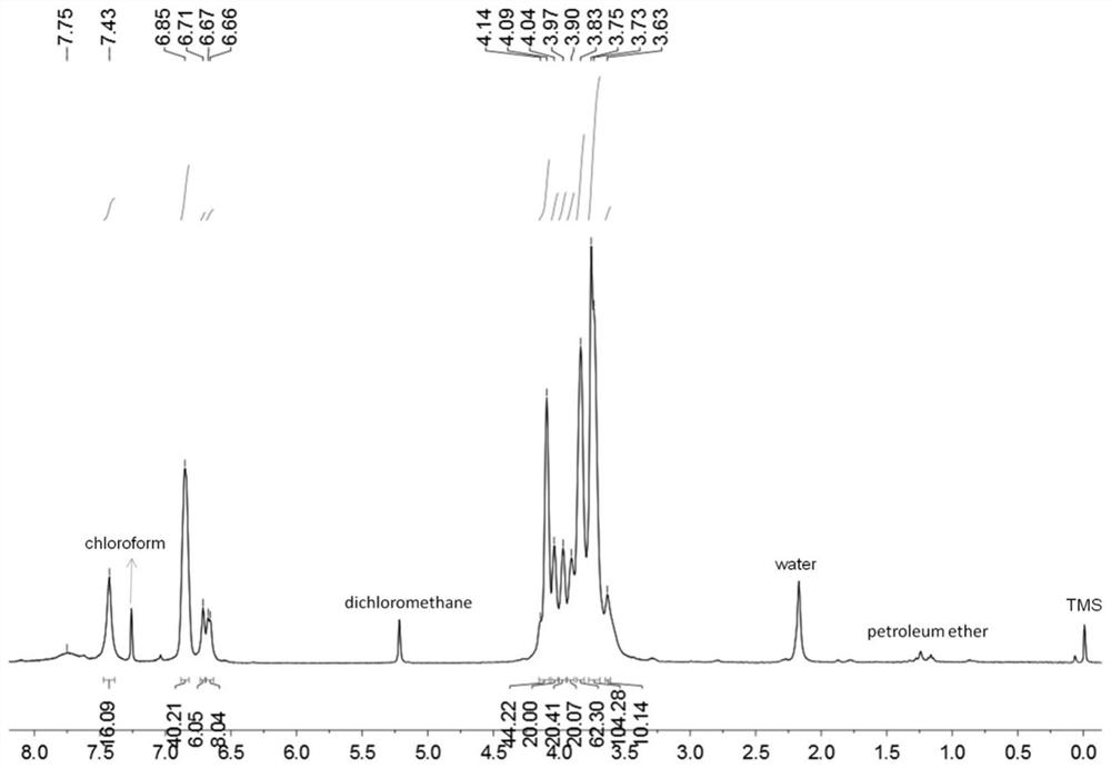 Application of a condensation product of a pillar aromatic hydrocarbon and a crown ether hybrid macrocycle as an adhesive
