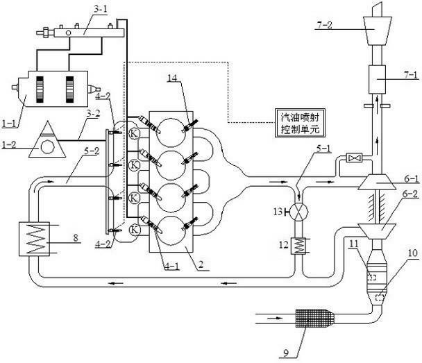 Gasoline premixing and diesel igniting engine as well as control method thereof