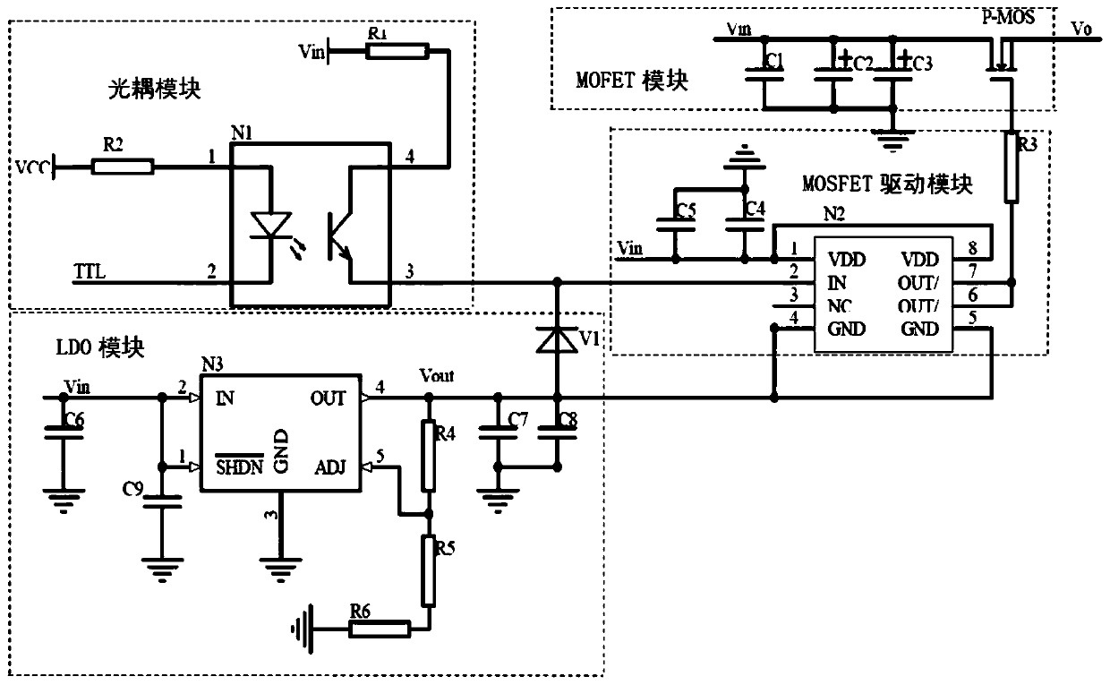 High-voltage MOSFET driving circuit