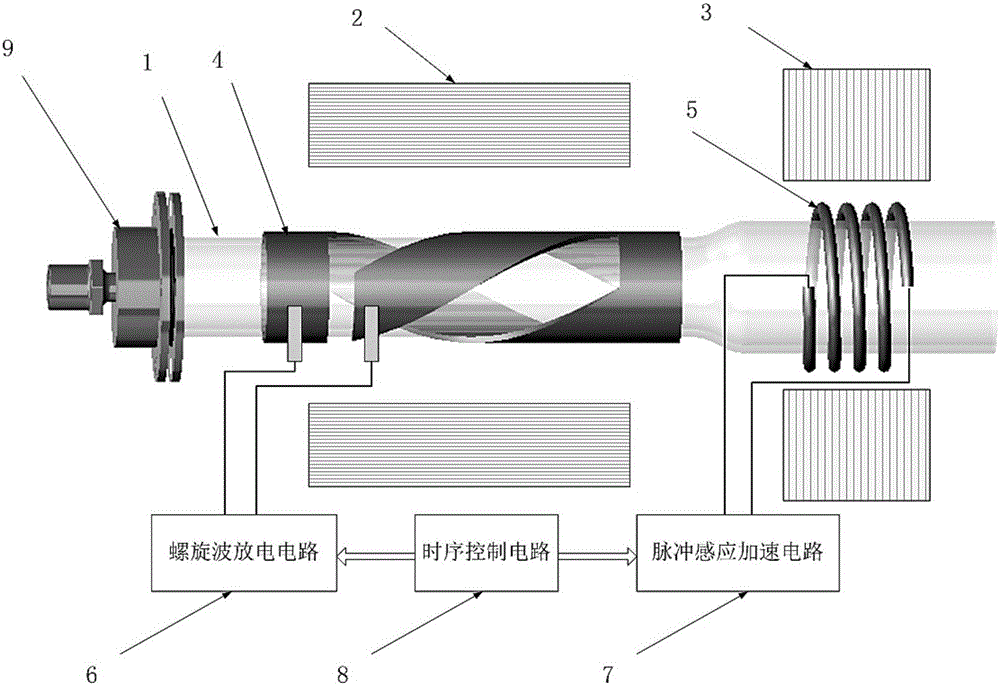 Helicon plasma induction thruster
