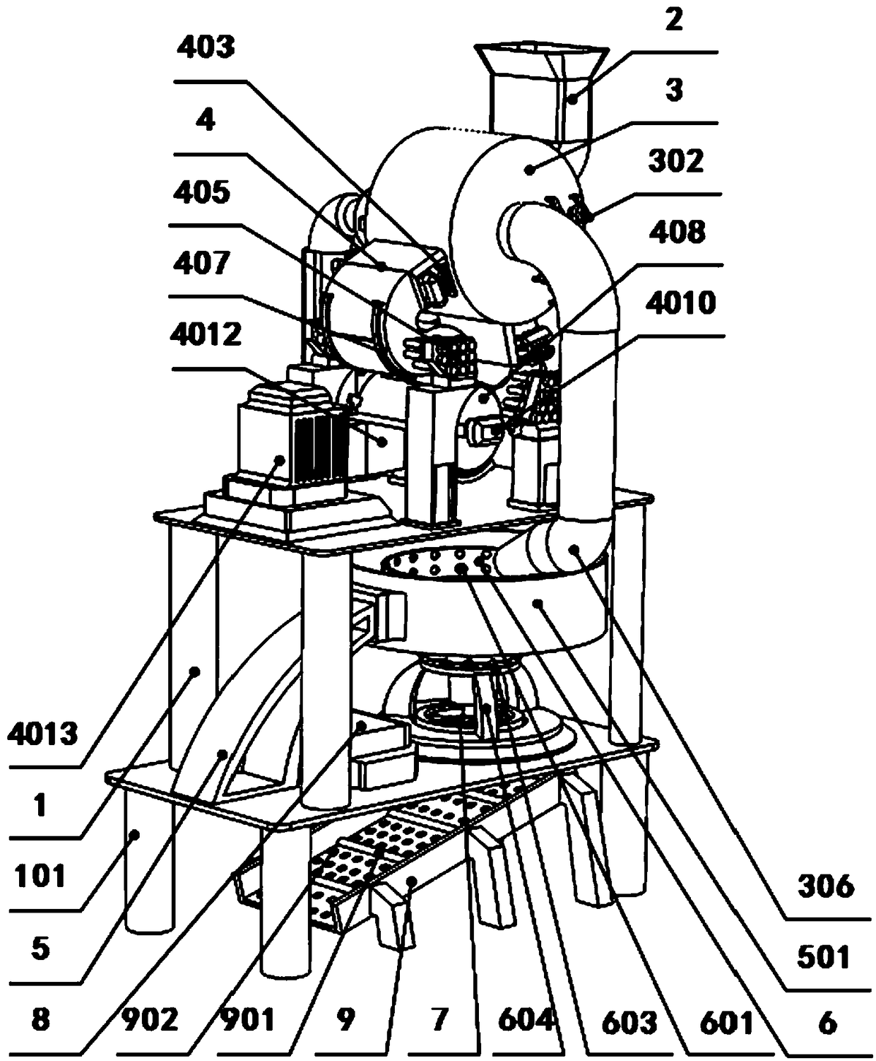 Ore dressing device