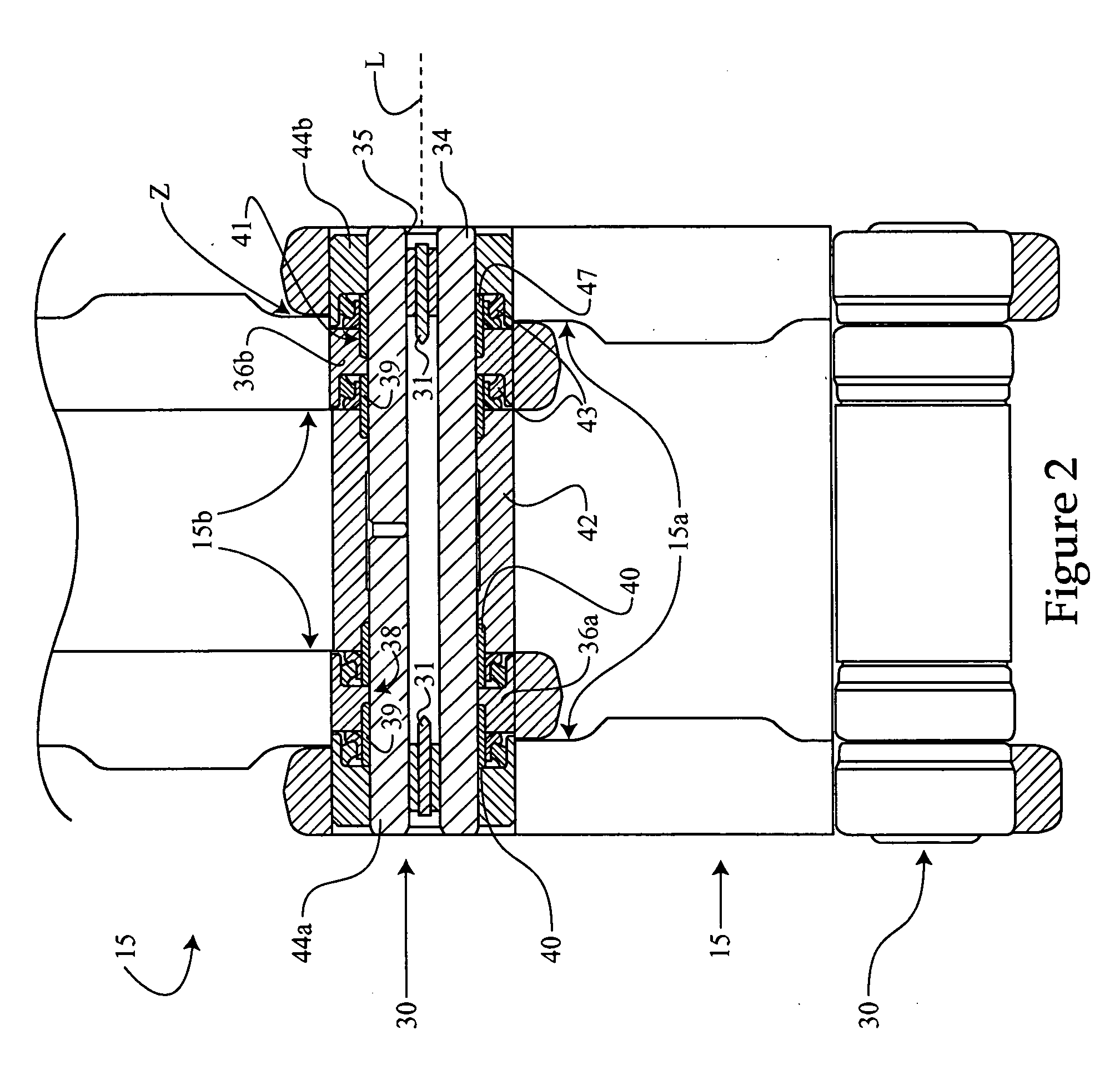 Cartridge assembly for a track chain of a track type work machine and work machine using same