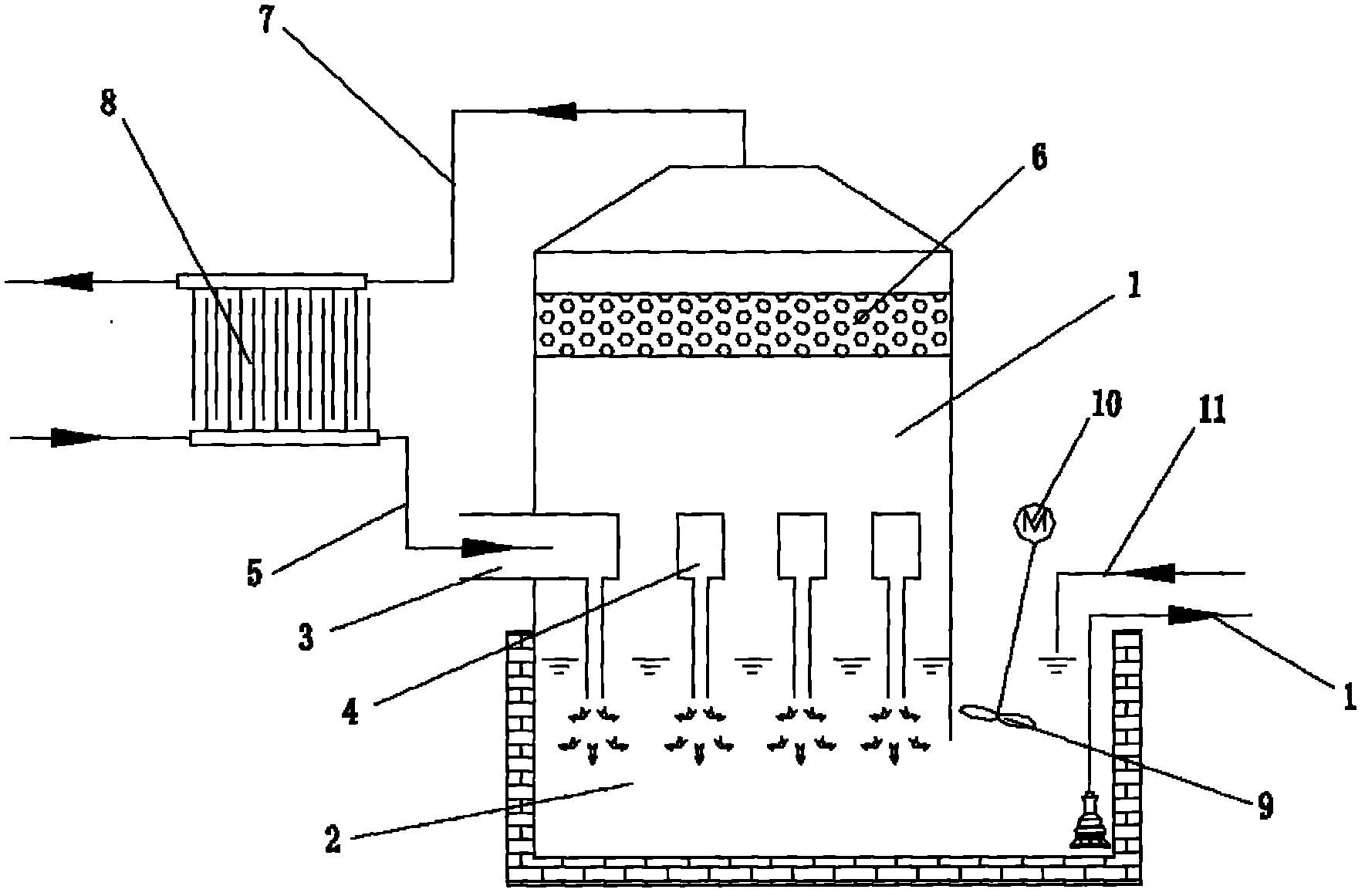 Blast furnace gas washing deacidification apparatus and method thereof