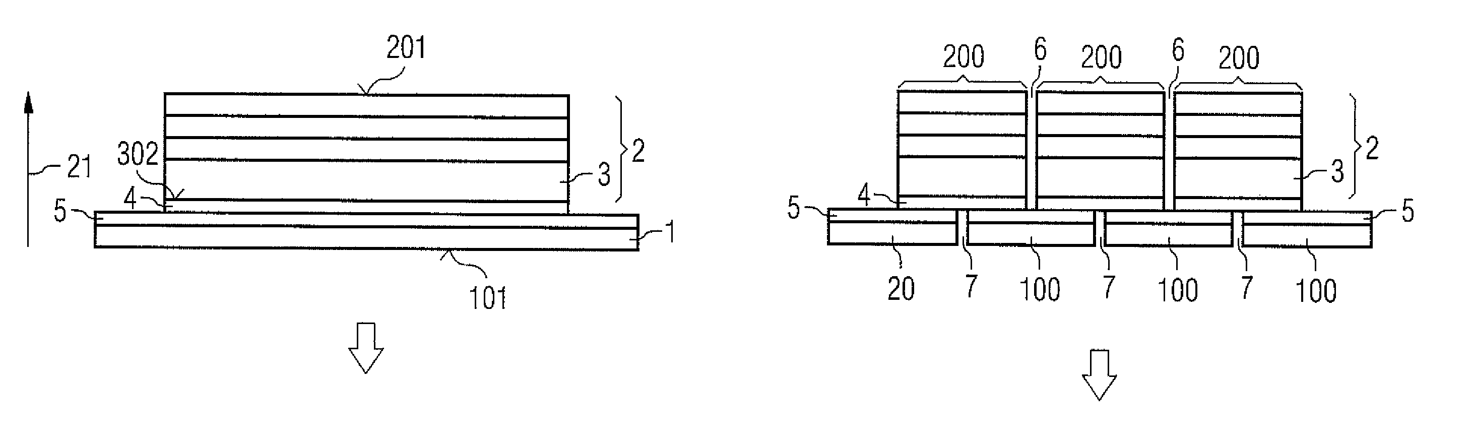 Radiation-emitting semiconductor body with carrier substrate and method for the producing the same