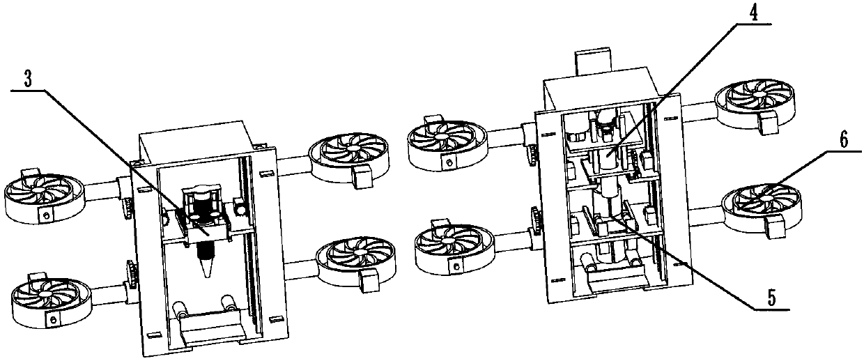 Underwater pier pouring machine