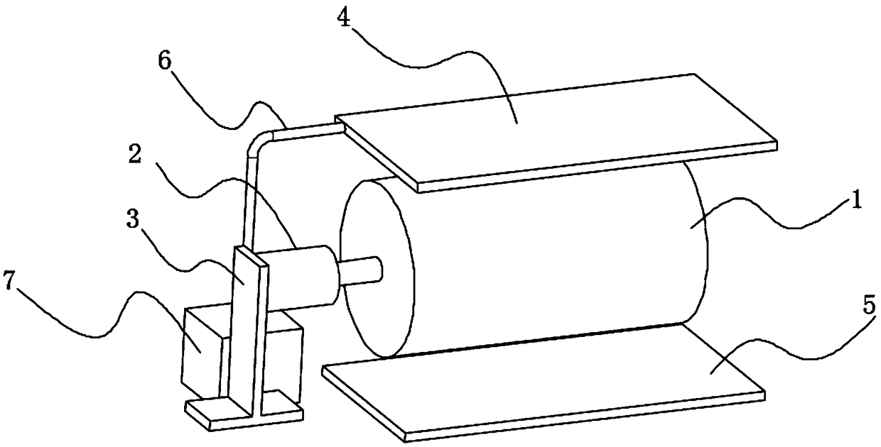 Novel electrostatic centrifugal compound field continuous film spraying device