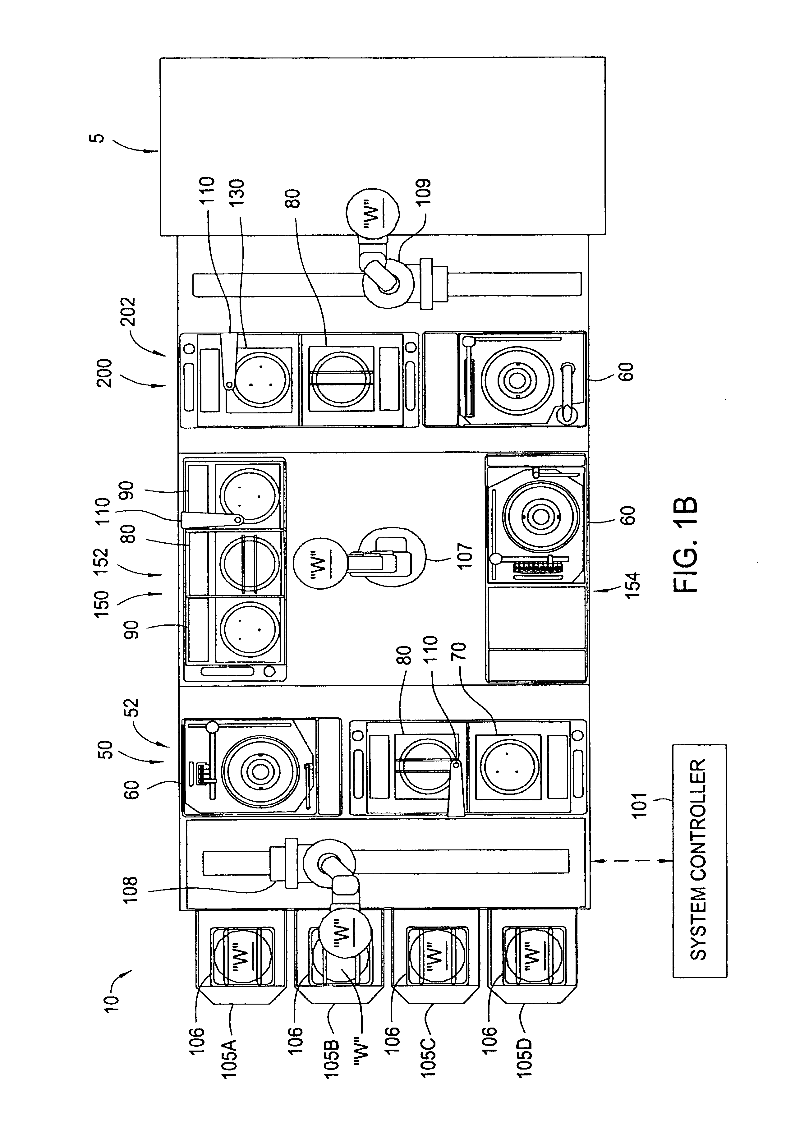 Cluster tool architecture for processing a substrate