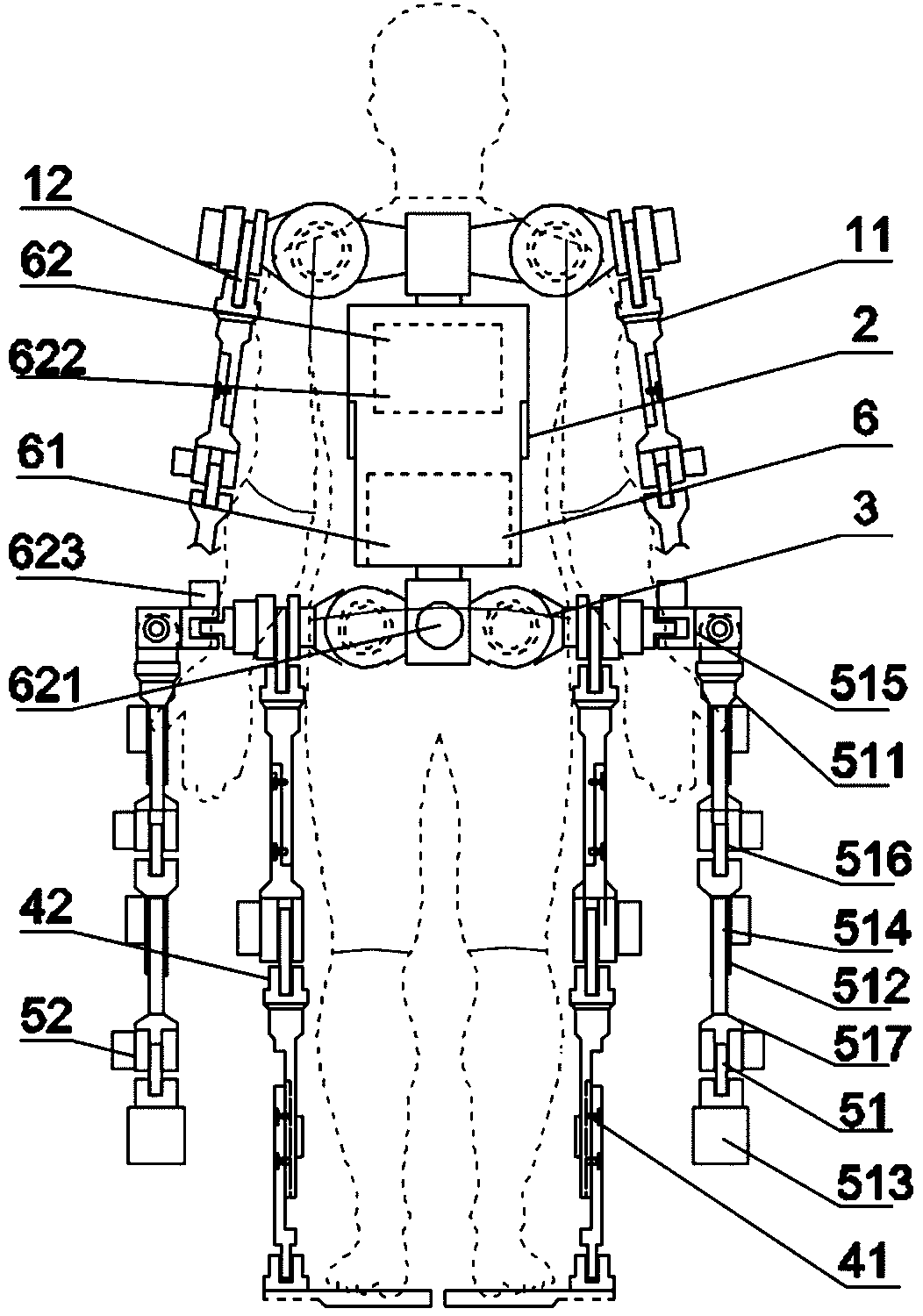 Multi-functional auxiliary arm self-balancing mechanical exoskeleton