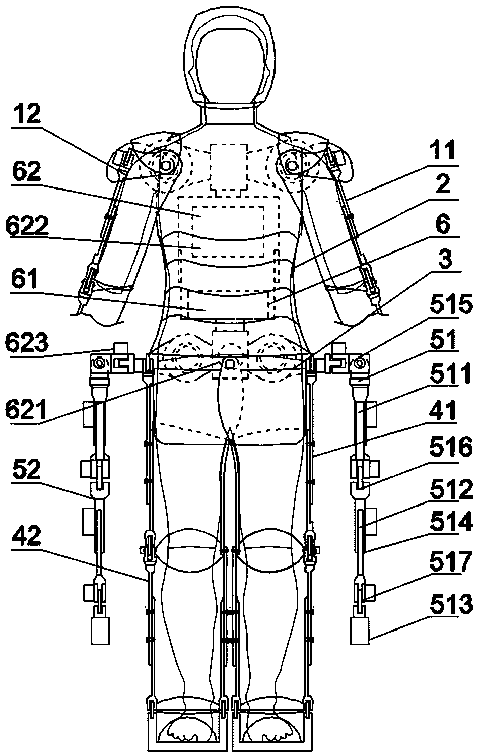 Multi-functional auxiliary arm self-balancing mechanical exoskeleton