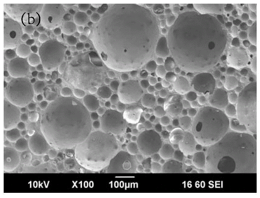 Method for preparing foamed ceramics by surfactant hydrophobic modification of dispersant