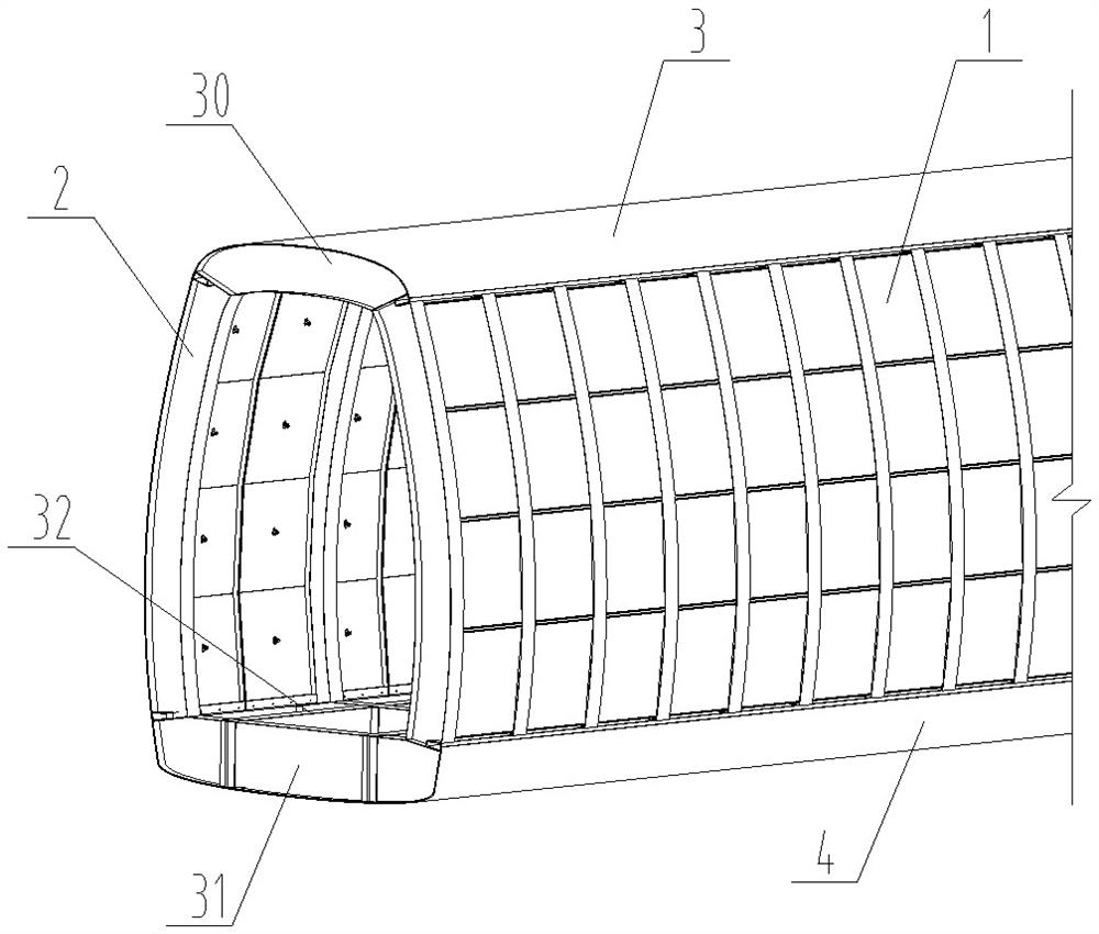 An integrated aircraft fuselage with skin antenna