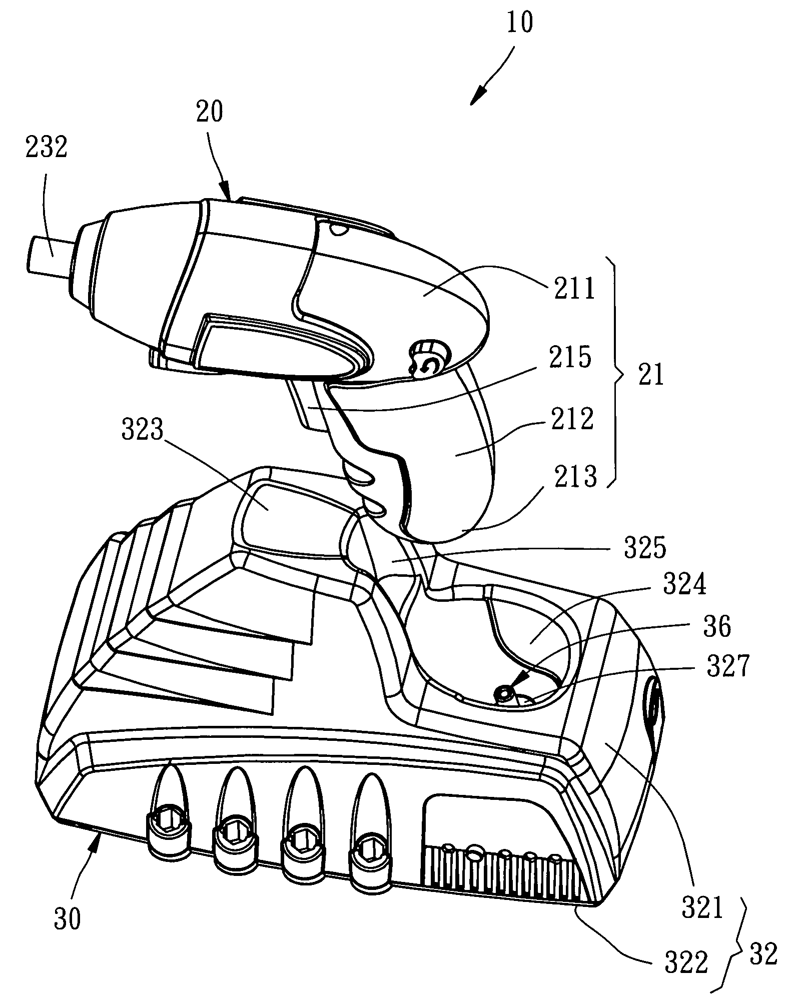 Rechargeable electrical tool and battery charger therefor