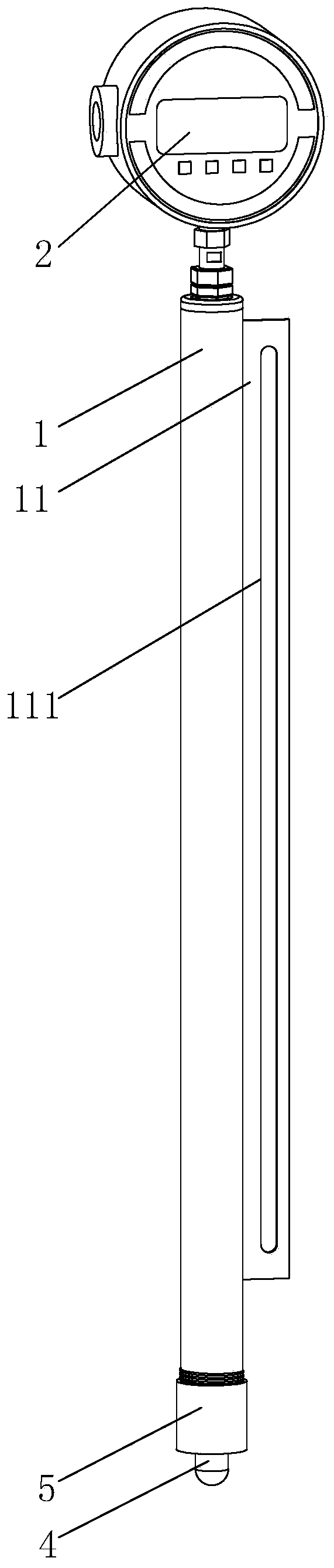 Lifting type magnetostriction displacement transmitter