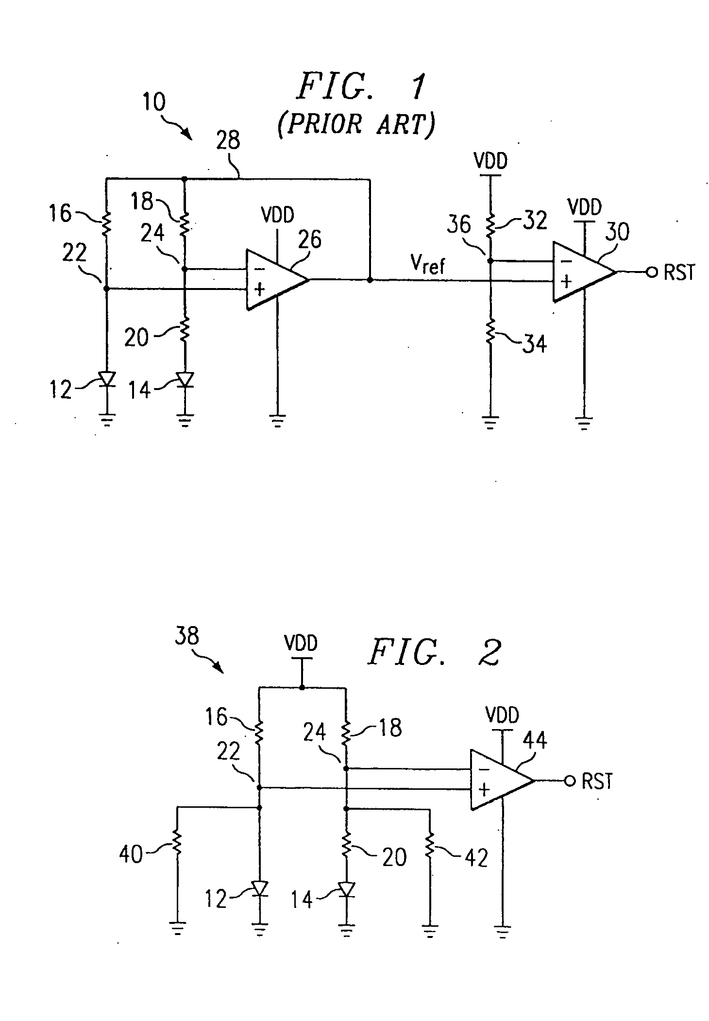 Processor based integrated circuit with a supply voltage monitor using bandgap device without feedback