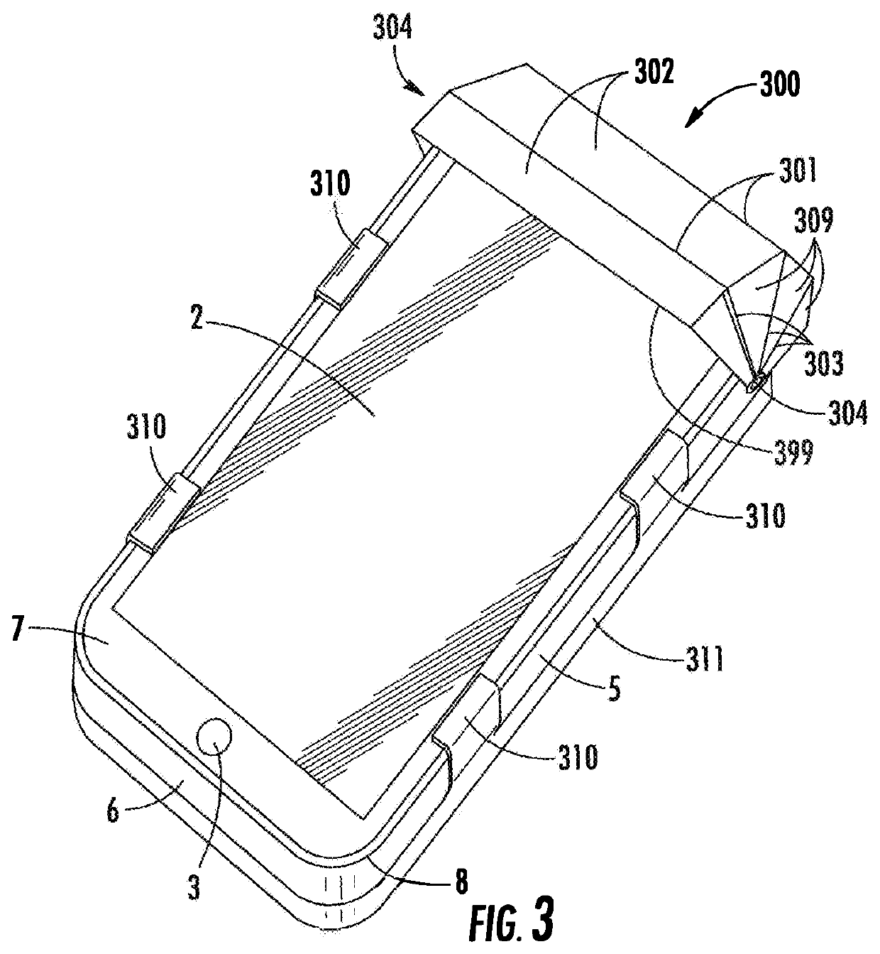 Segmented personal electronic device canopy