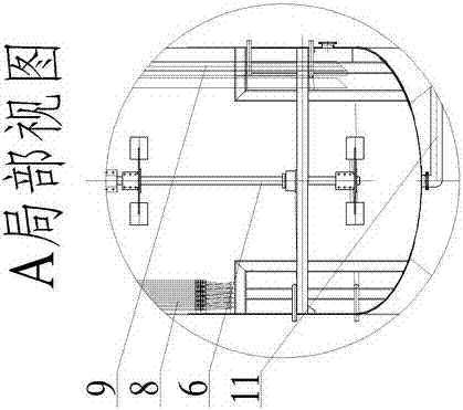 Device for evaporation process for preparing insoluble sulfur