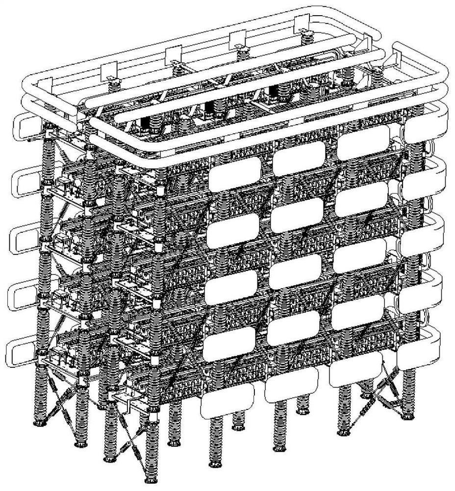 Valve tower of DC circuit breaker