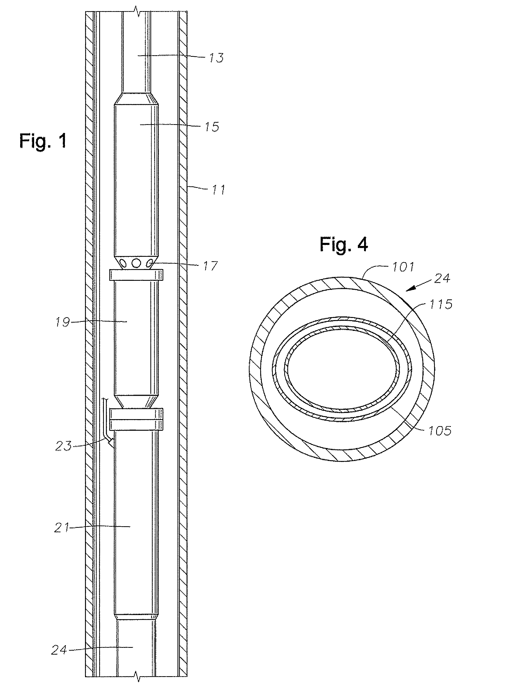 Pressure equalizer in thrust chamber electrical submersible pump assembly having dual pressure barriers