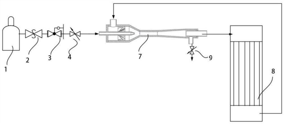 A gas-water separation component, fuel cell hydrogen circulation system and application