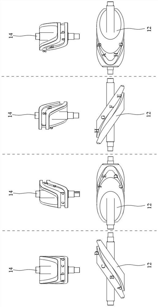 Walking leg assembly, walking device and walking control method