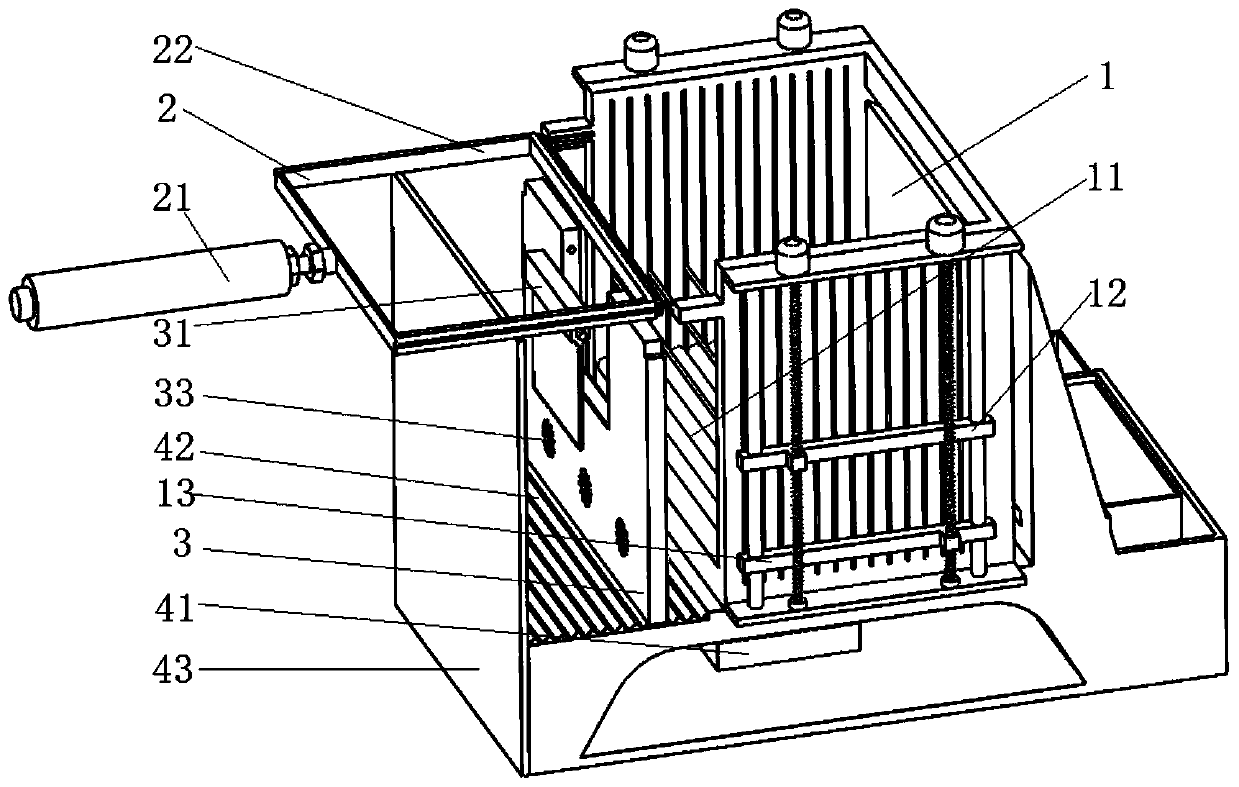 An automatic cleaning cat litter box and its working method