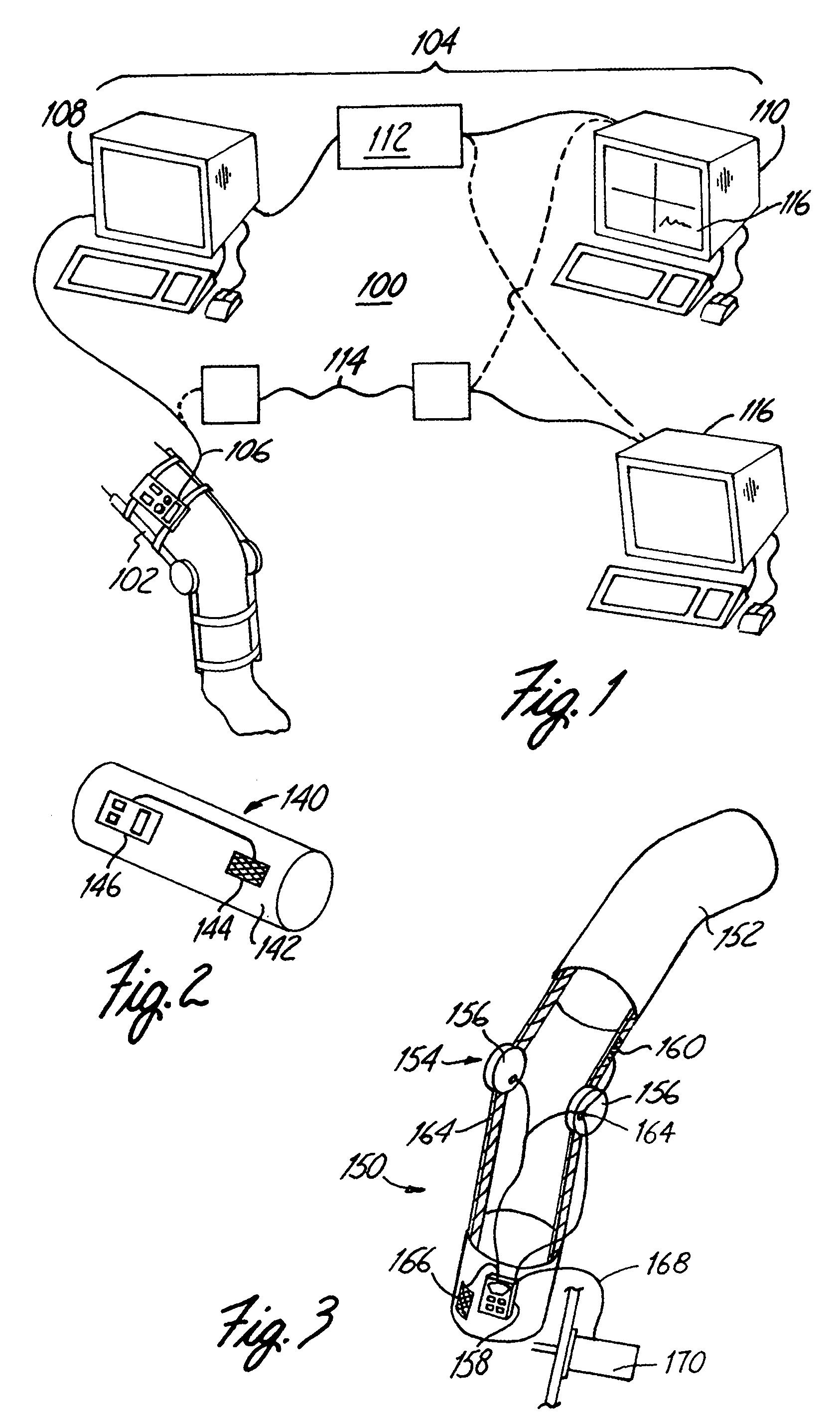 Remote monitoring of an instrumented orthosis