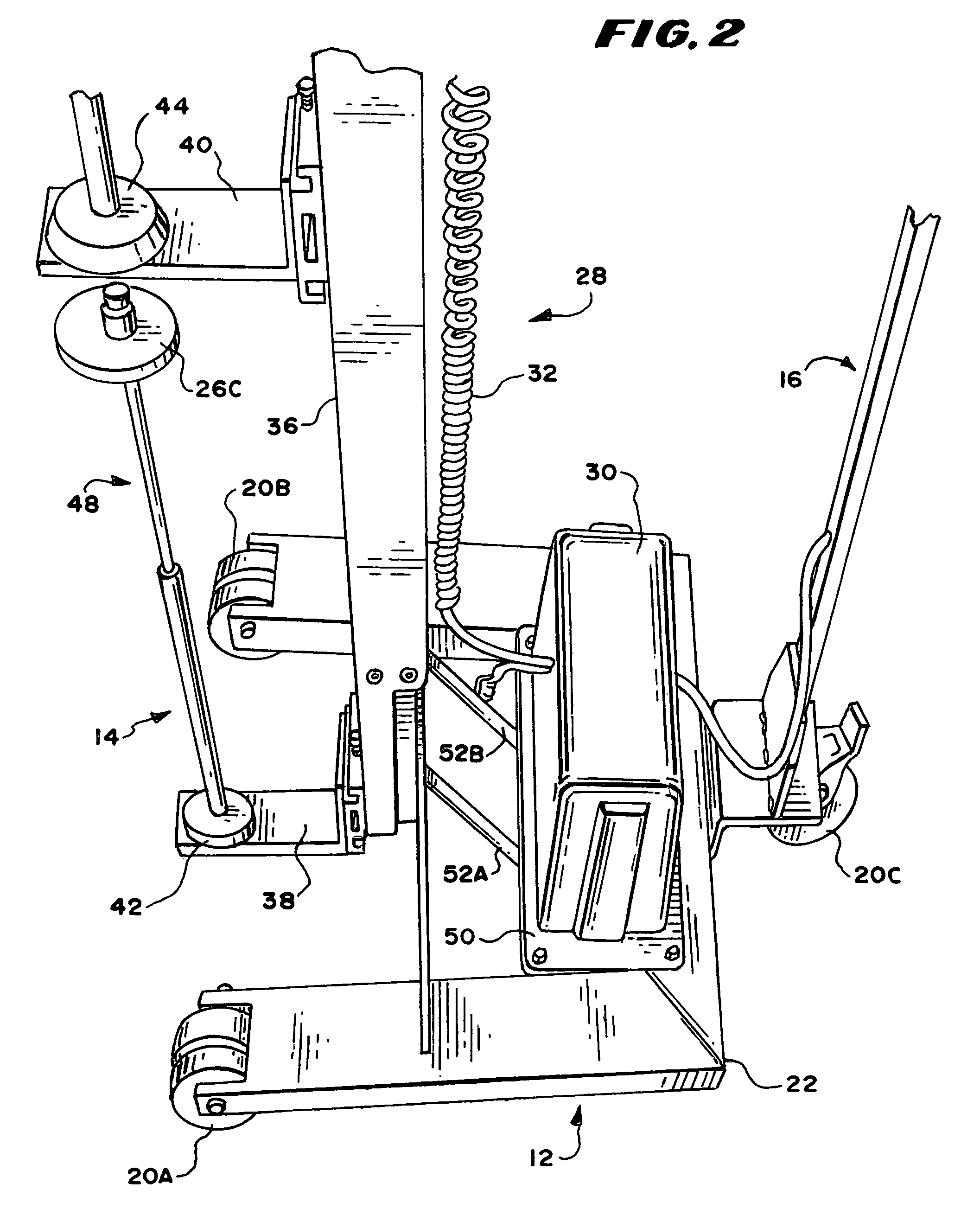 Wrapping cart machine and method of wrapping
