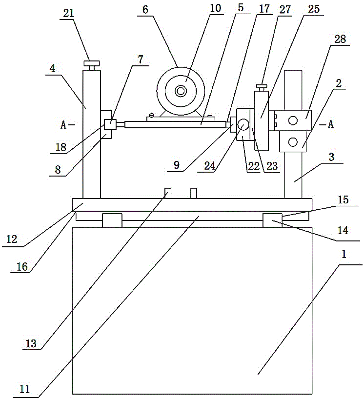 Key groove broach sharpening machine