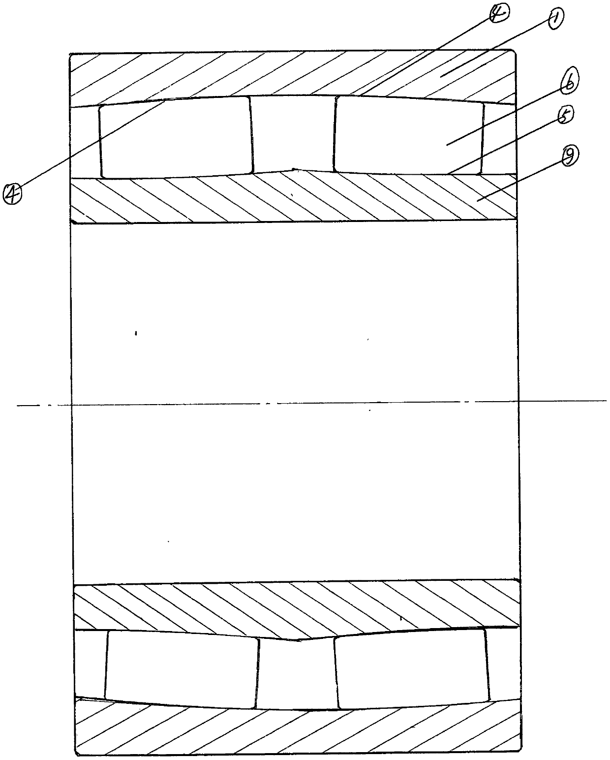 High-speed rail bearing with high speed, heavy load and low friction