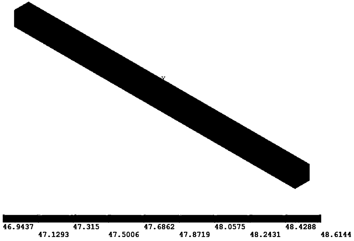 Method for predicting influence range of surface crack on internal temperature field of concrete