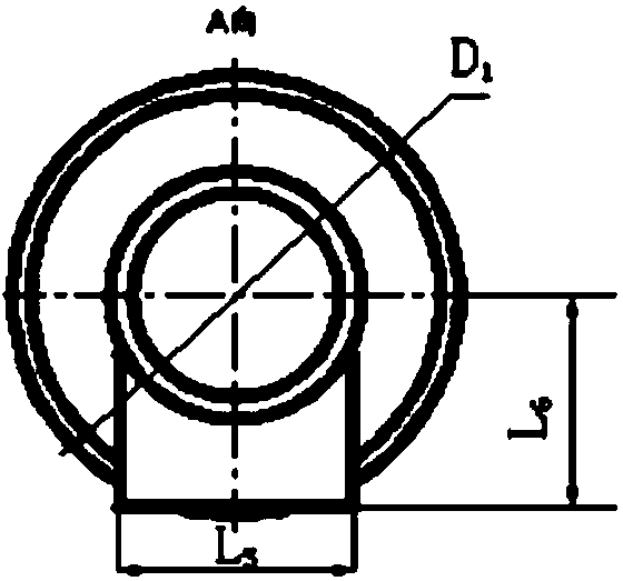 Integrated forming method for thick-wall hollow forge piece with boss on abnormal end face excircle