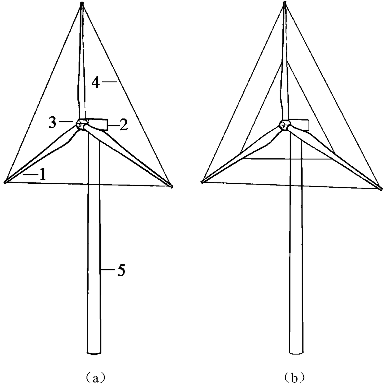 A spatial cable system and optimization method for controlling wind turbine blade flapping