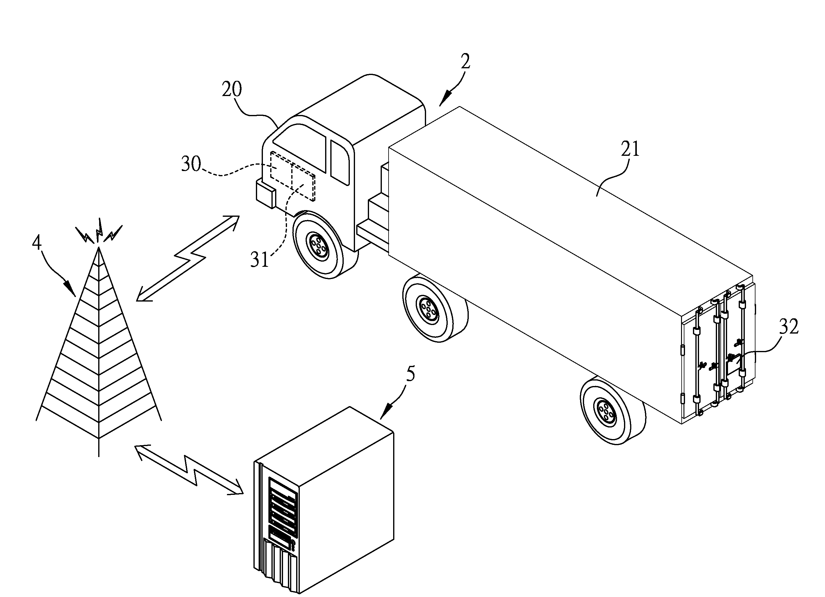 Container monitoring system and an electronic container lock